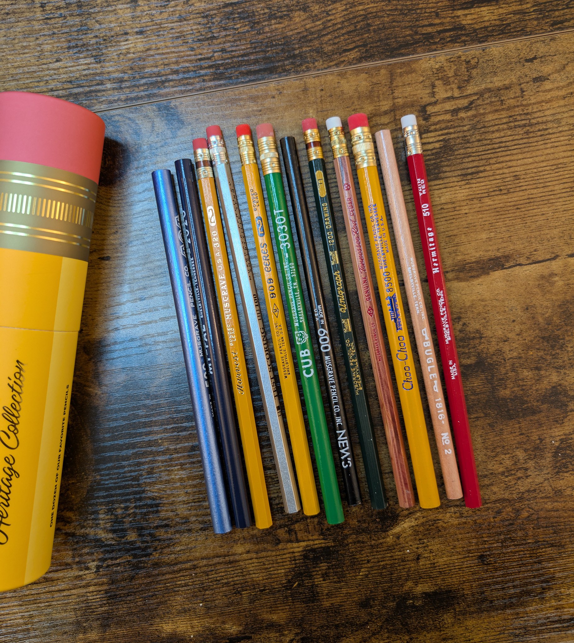 Musgrave Heritage Pencil Sampler Pencils