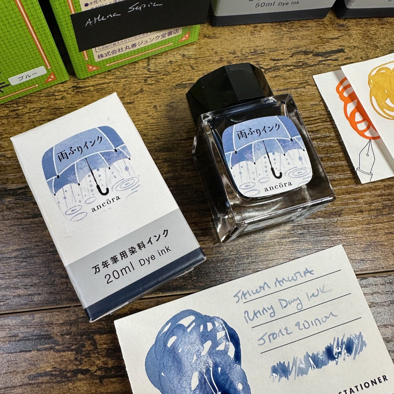Sailor Ancora Rainy Day Ink Bottle and Swatch