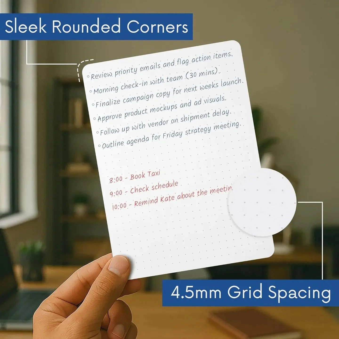 Notsu Large Format Cards Writing Example