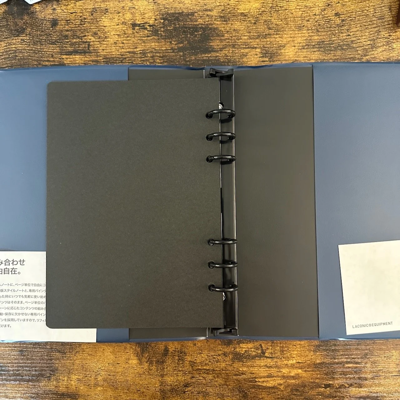 Laconic 6-Ring Binder A5 Open