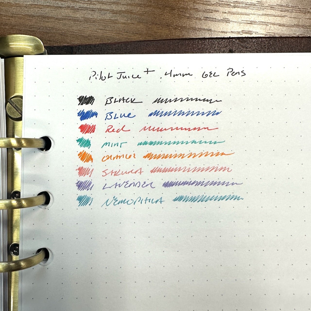 Pilot Juice Plus Gel Pen Writing Sample