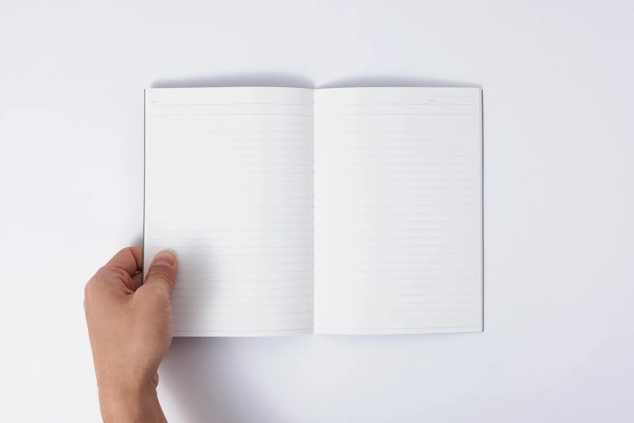 Logical T-Line Paper Page Layout viewed from above