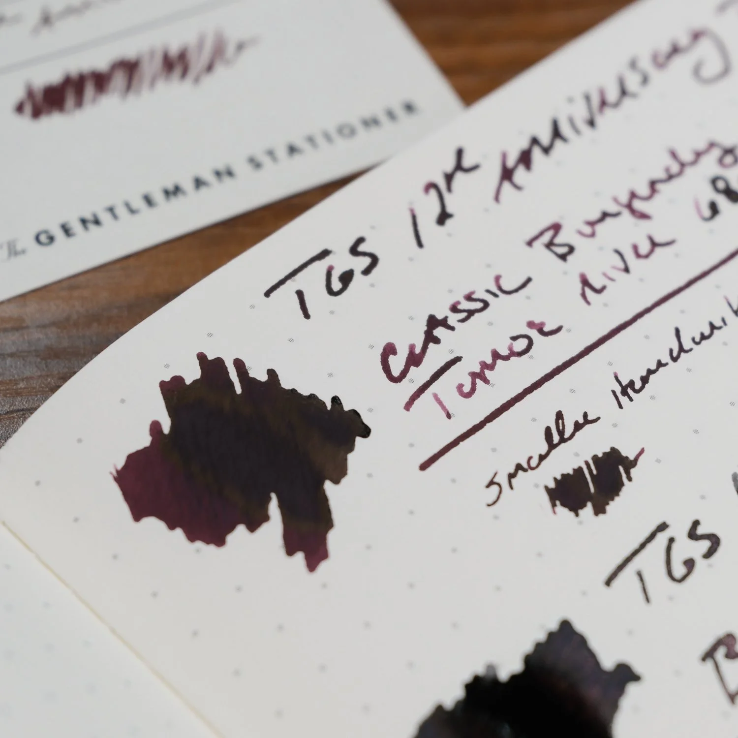 TGS 12th Anniversary Classic Burgundy Ink on Site
