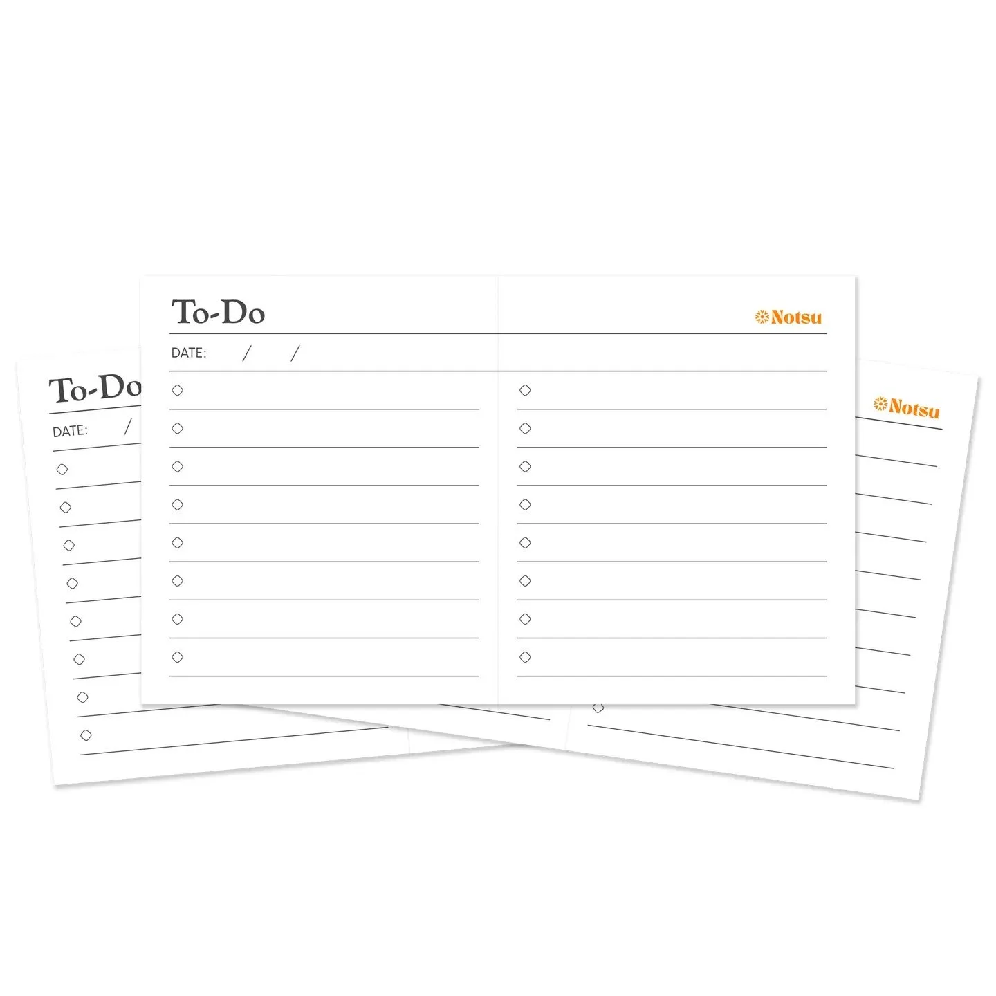 Notsu "To Do" Scored Index Cards