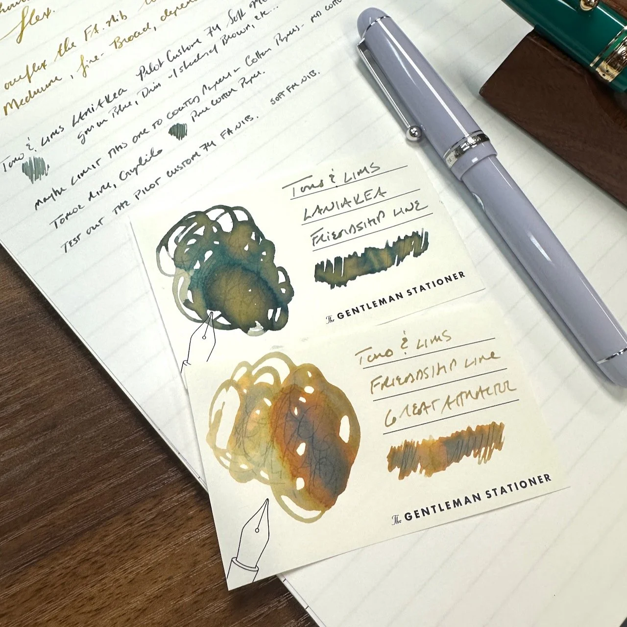 Pilot Custom 74 Lavender Fog with Multi Shading Inks