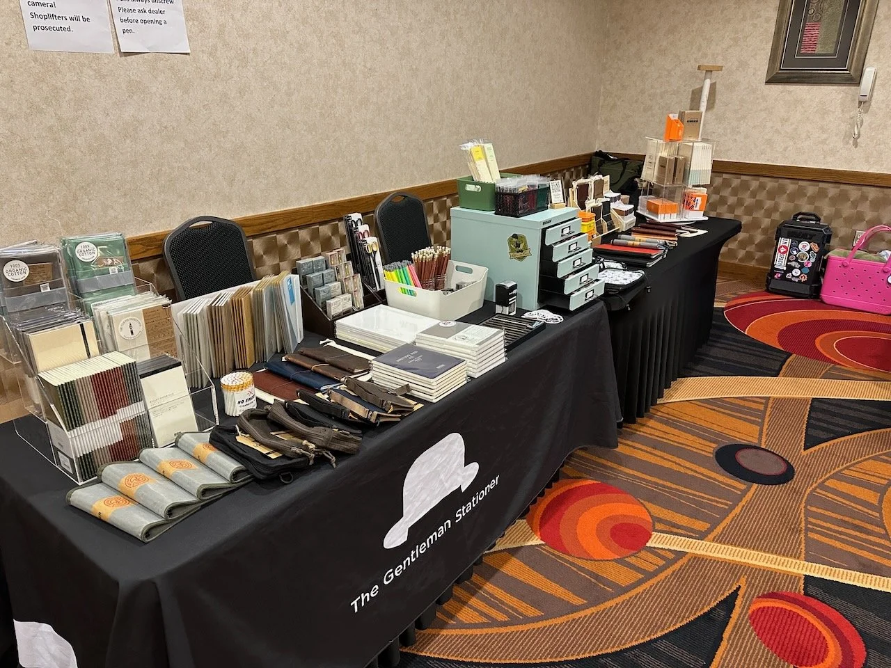 Arkansas Pen Show Setup Gentleman Stationer