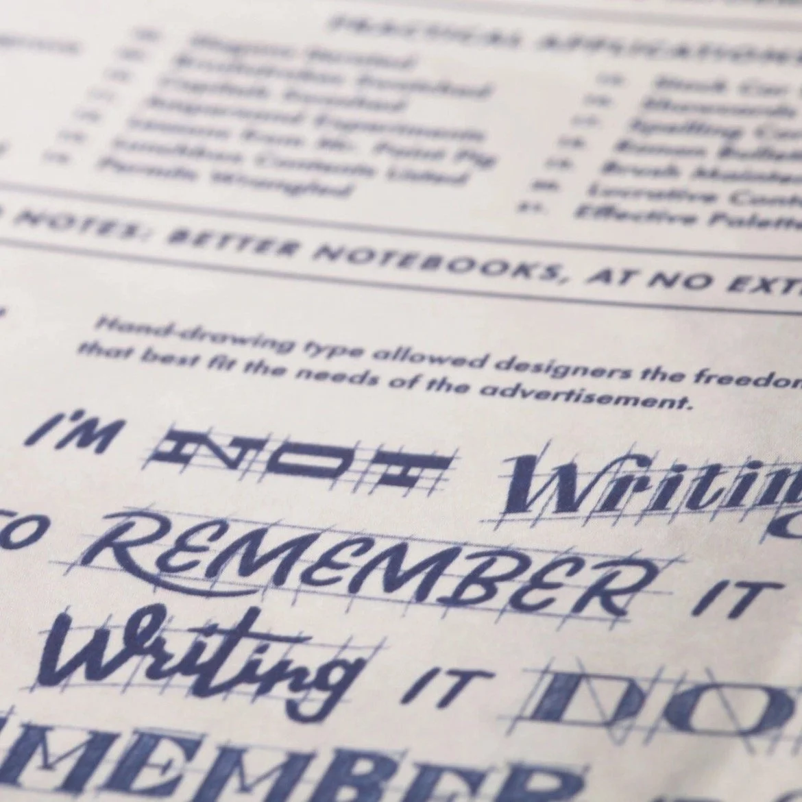 Field Notes The Chicago Look Typography