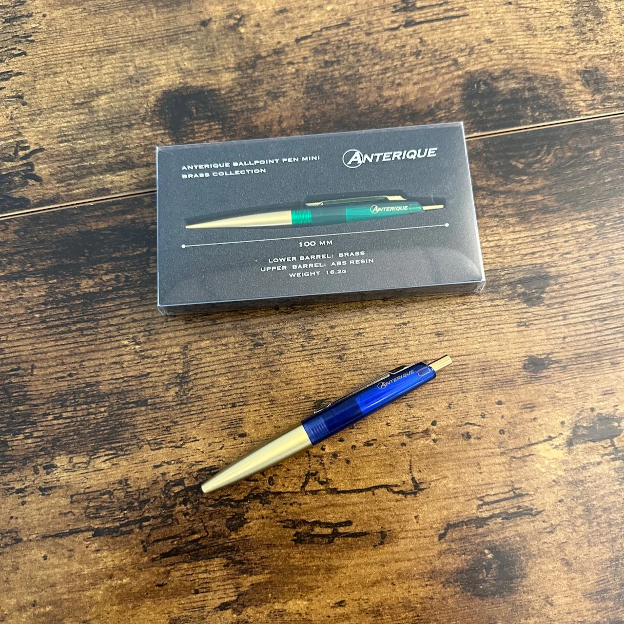 Anterique Miniature Brass Ballpoint Packaging