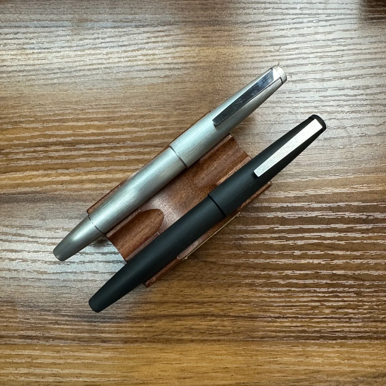 Lamy 2000 Rollerball Stainless Steel and Makrolon Side by Side