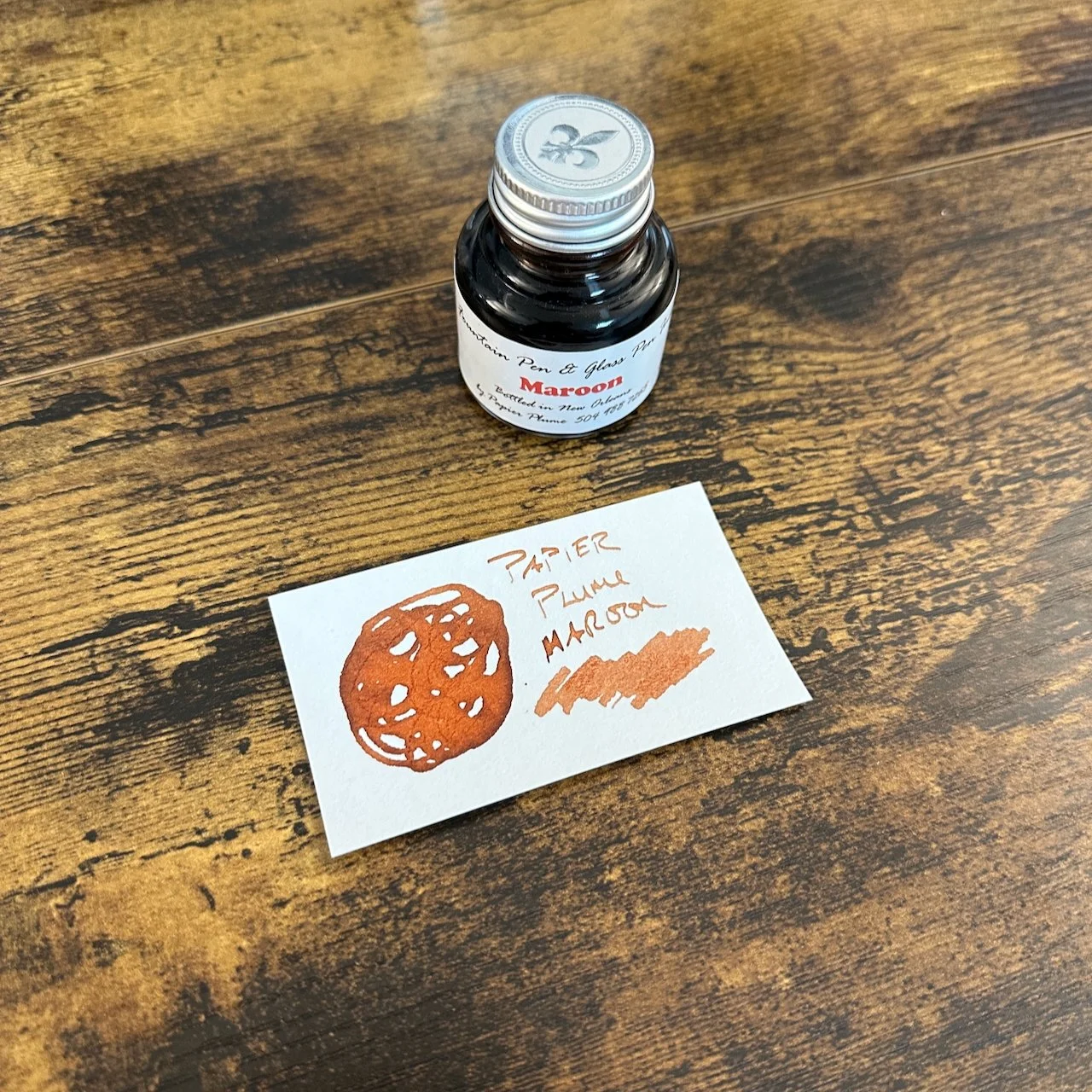 Papier Plume Maroon Fountain Pen Ink