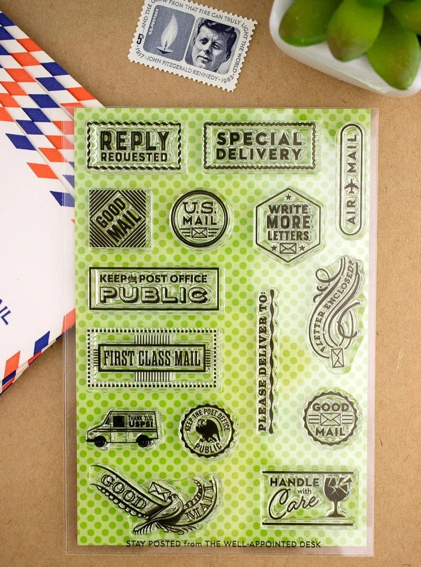 Well-Appointed Desk Acrylic Stamp Sets Stay Posted Stock