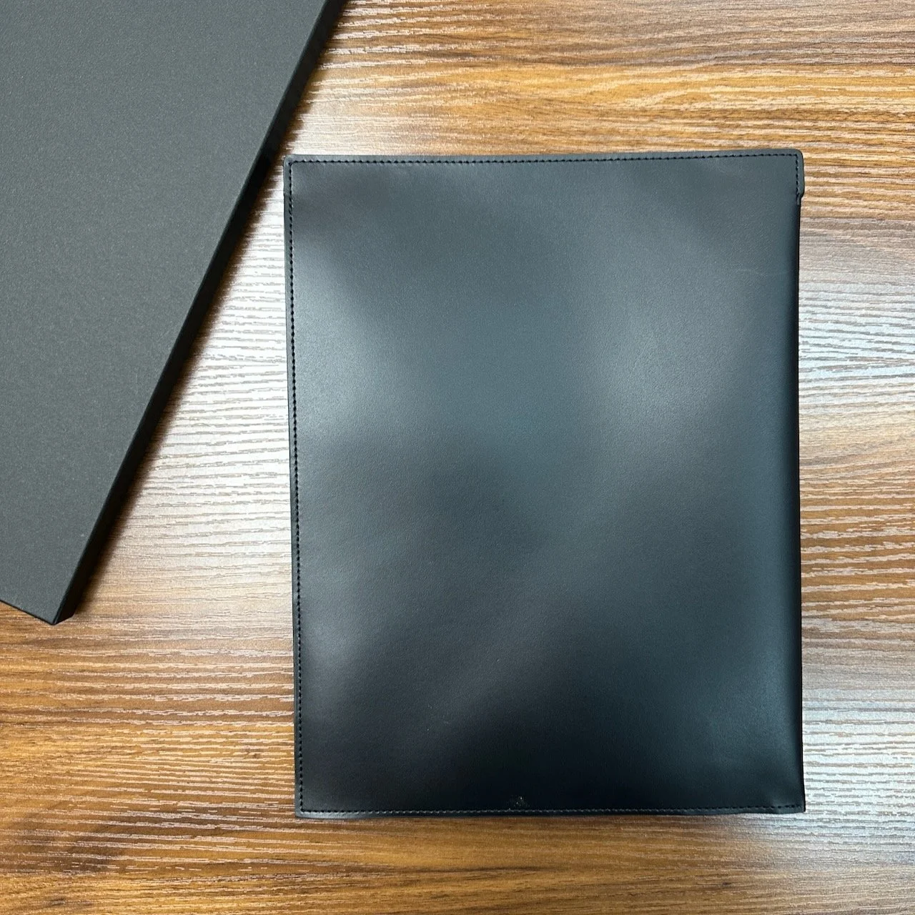 Craft Design Technology Black A5 Leather Clutch