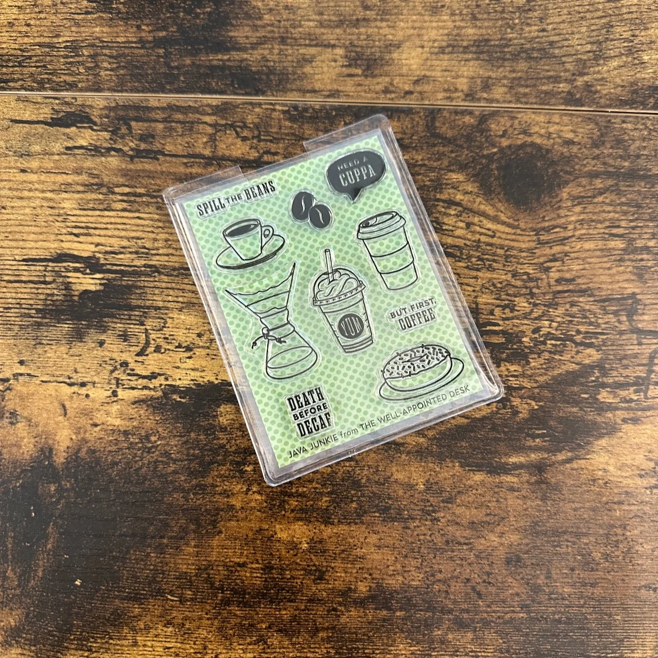 Well-Appointed Desk Acrylic Stamp Sets Java Junkie