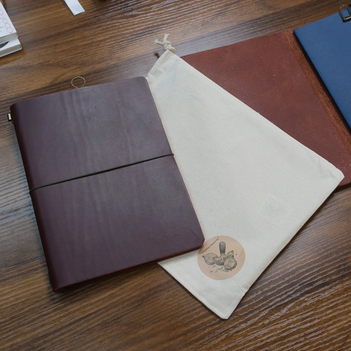 OnionBrand A5 Chestnut Reserve with Logo