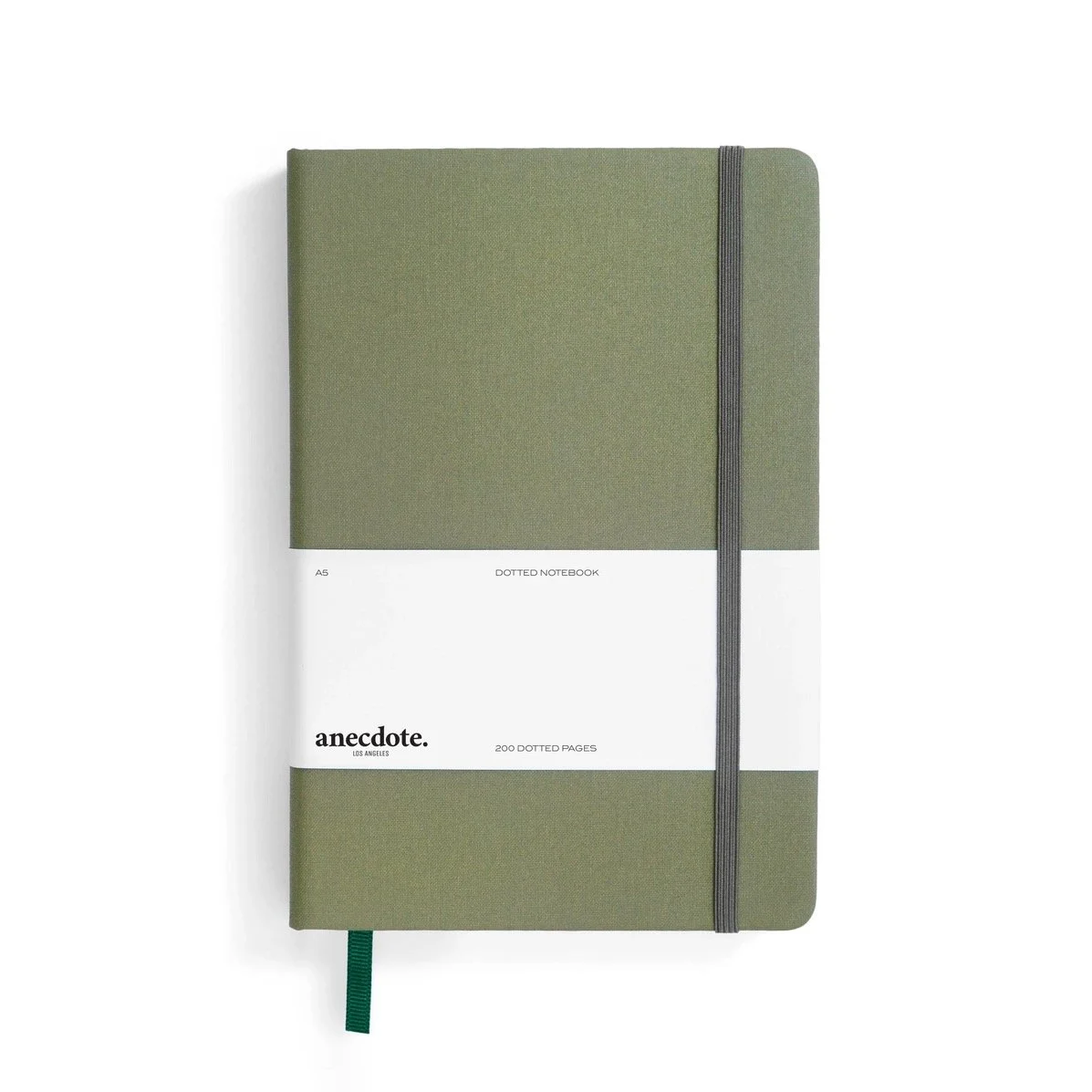 Anecdote Dotted Notebook Olive Green