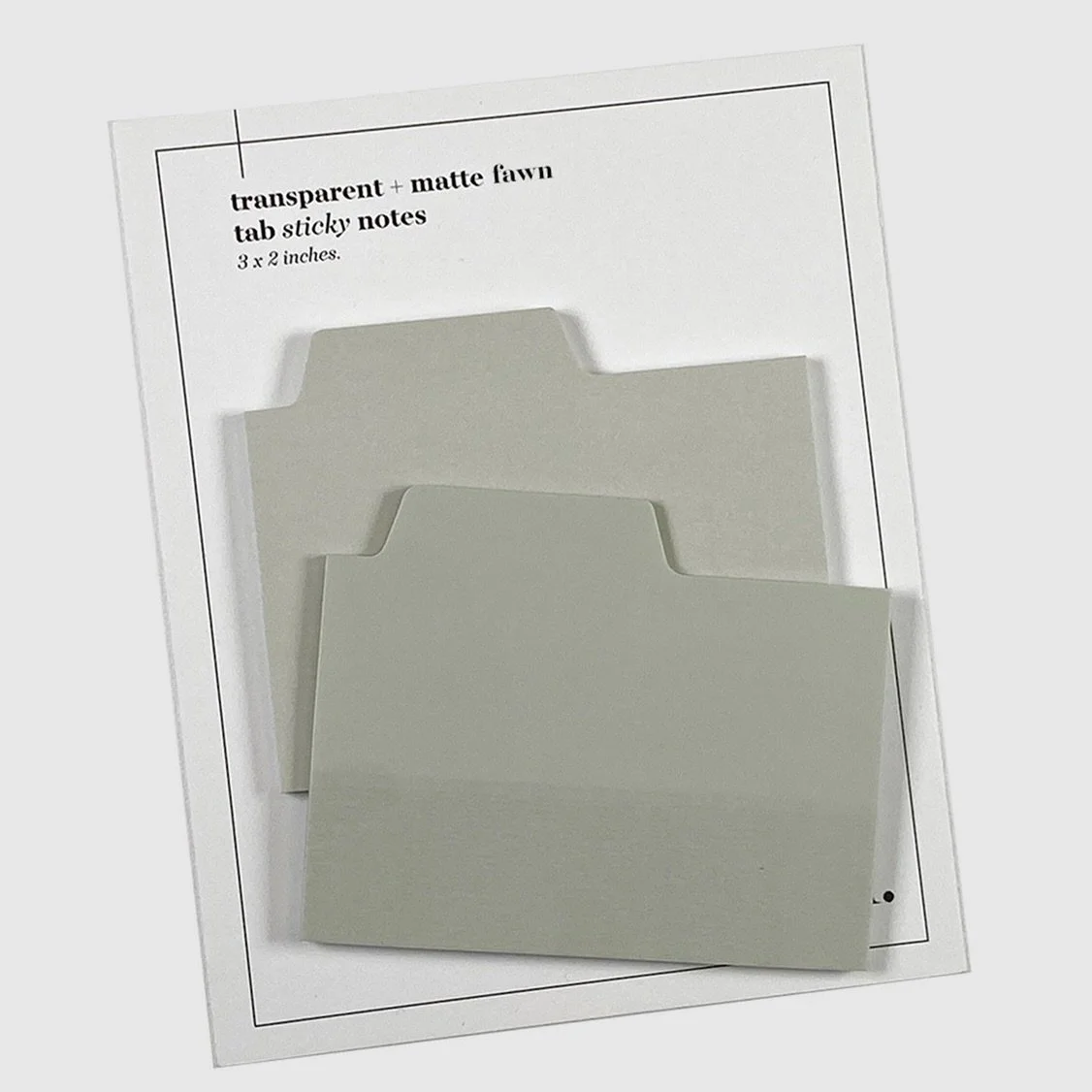 Cloth & Paper Matte Fawn Tab Sticky Notes