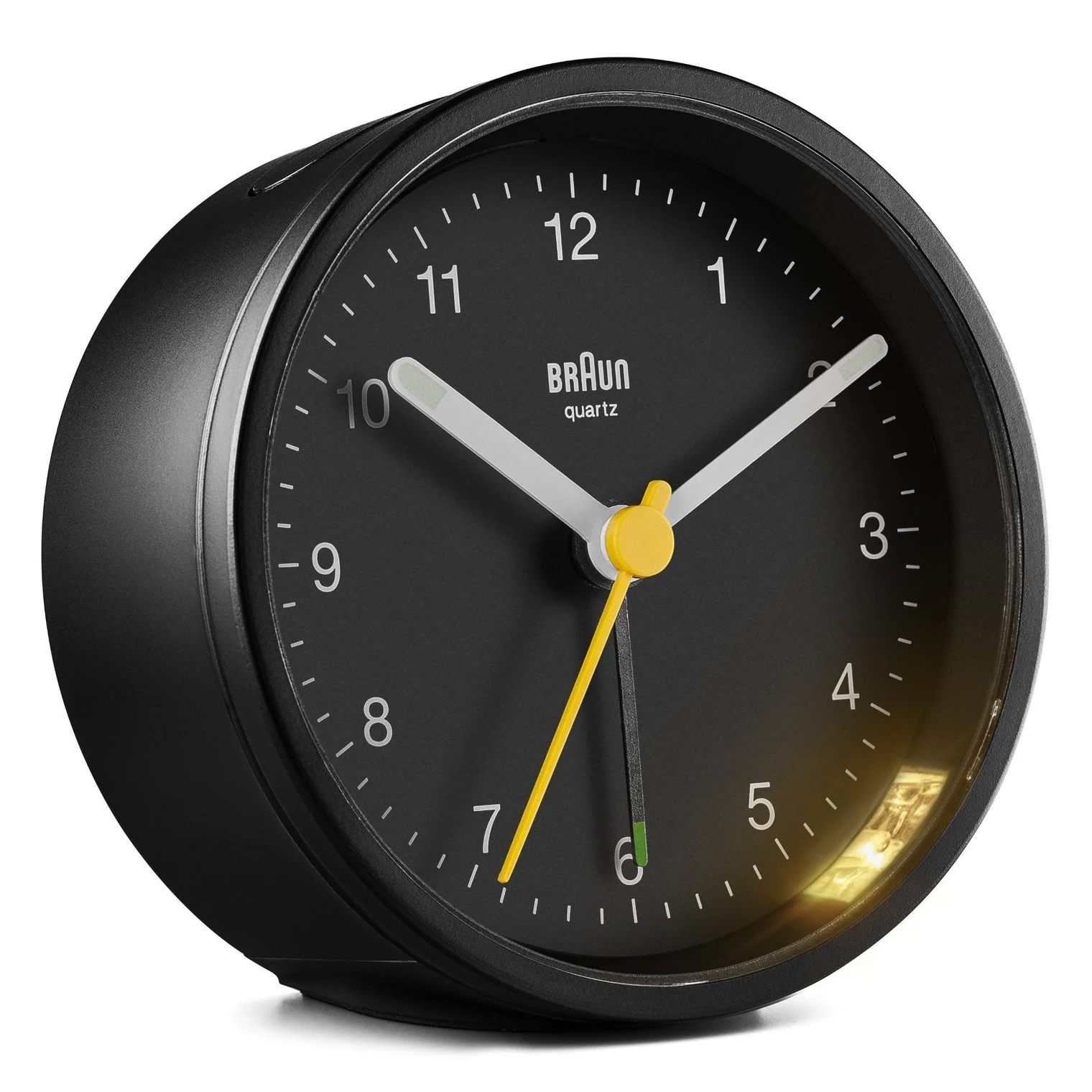 Braun Alarm Clock Round Black.webp