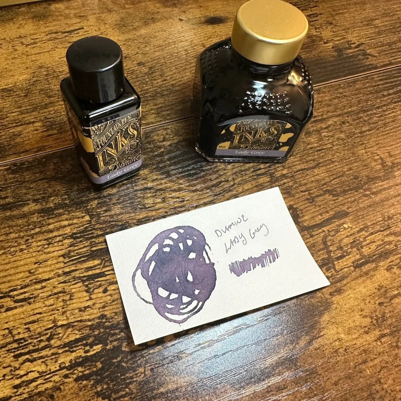 Diamine Lady Grey Fountain Pen Ink Swatch