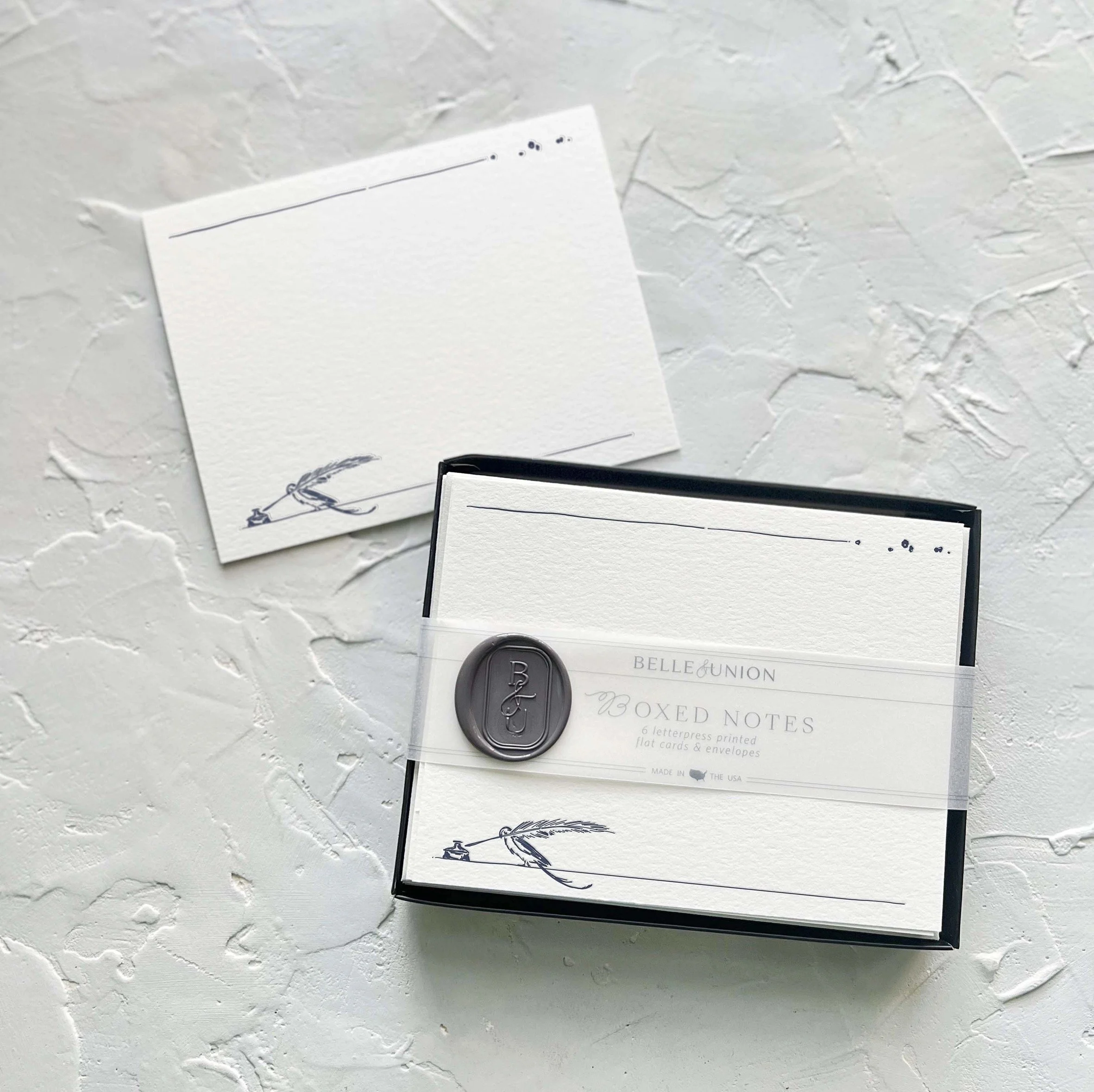 Belle & Union Boxed Notes Inkwell and Pigeon