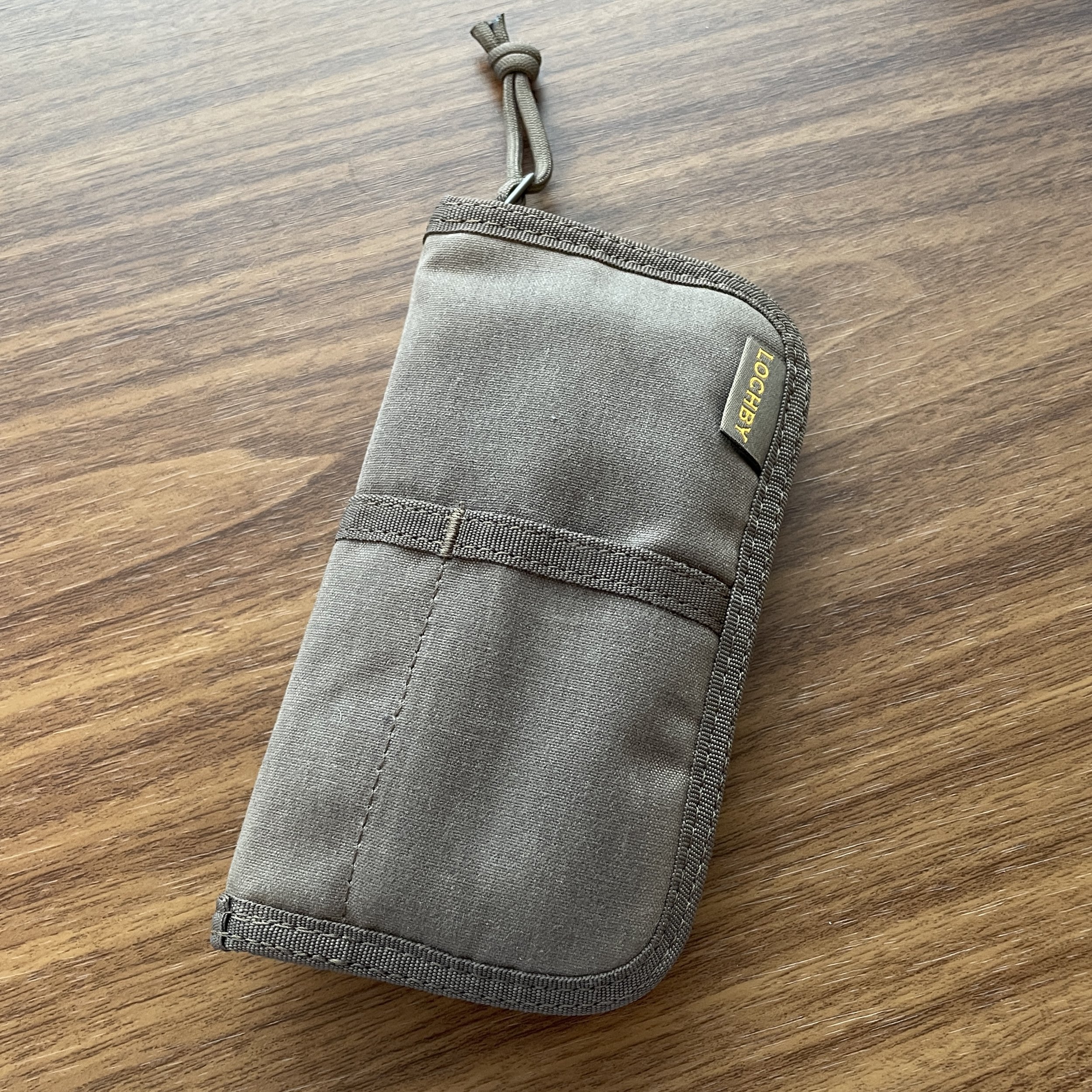 Titanium® Nylon Pencil Pouch, Olive & Gray 4 Pockets