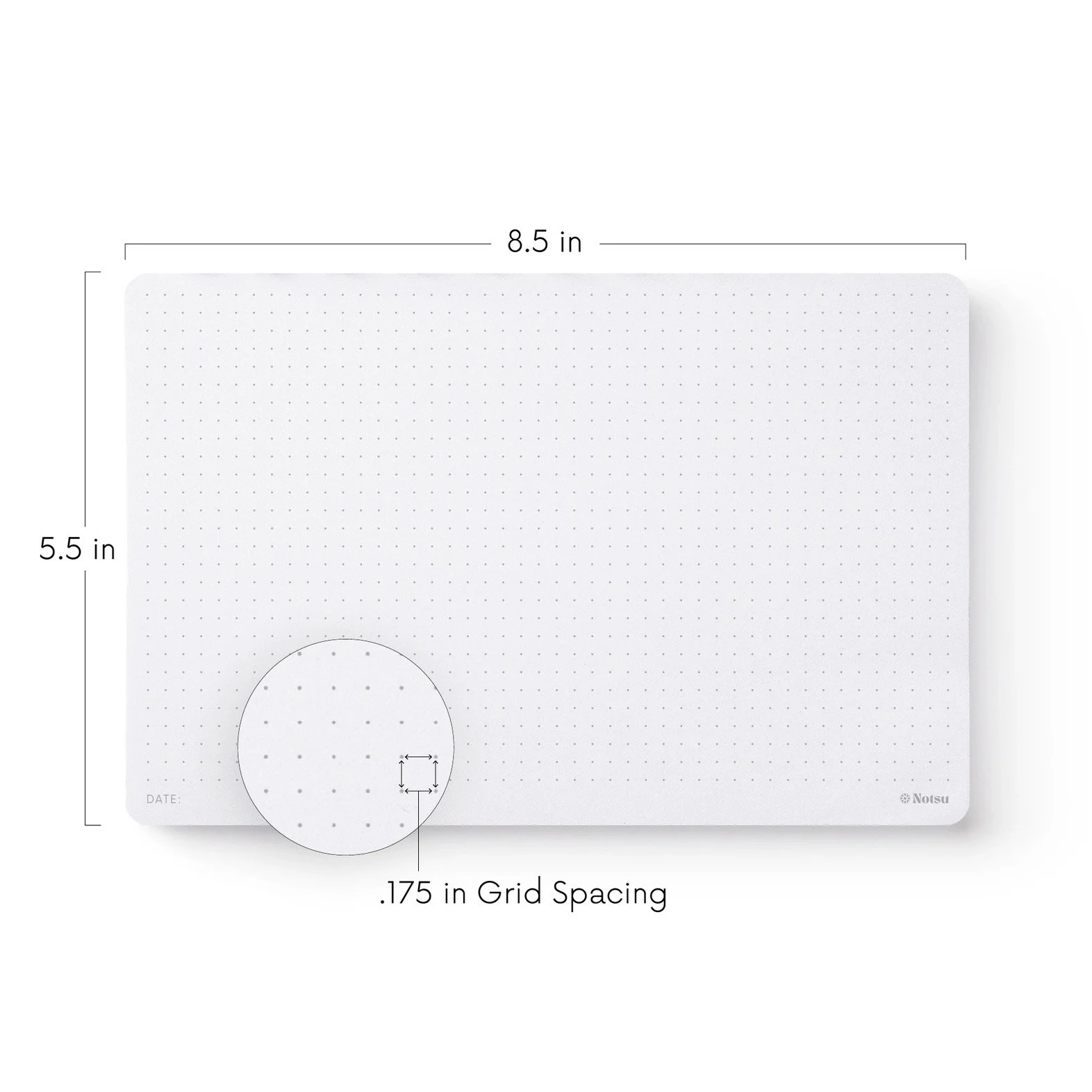 Notsu Dot Pad Measurements