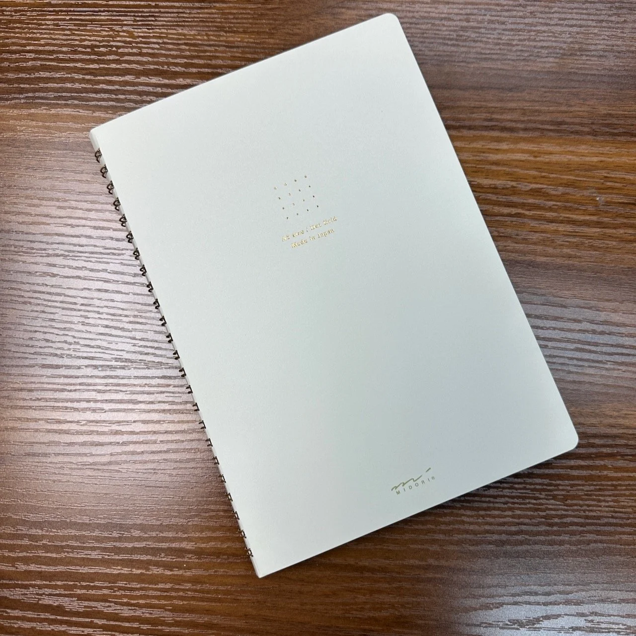 Midori Soft Color Wire Bound Spiral Notebook (White)