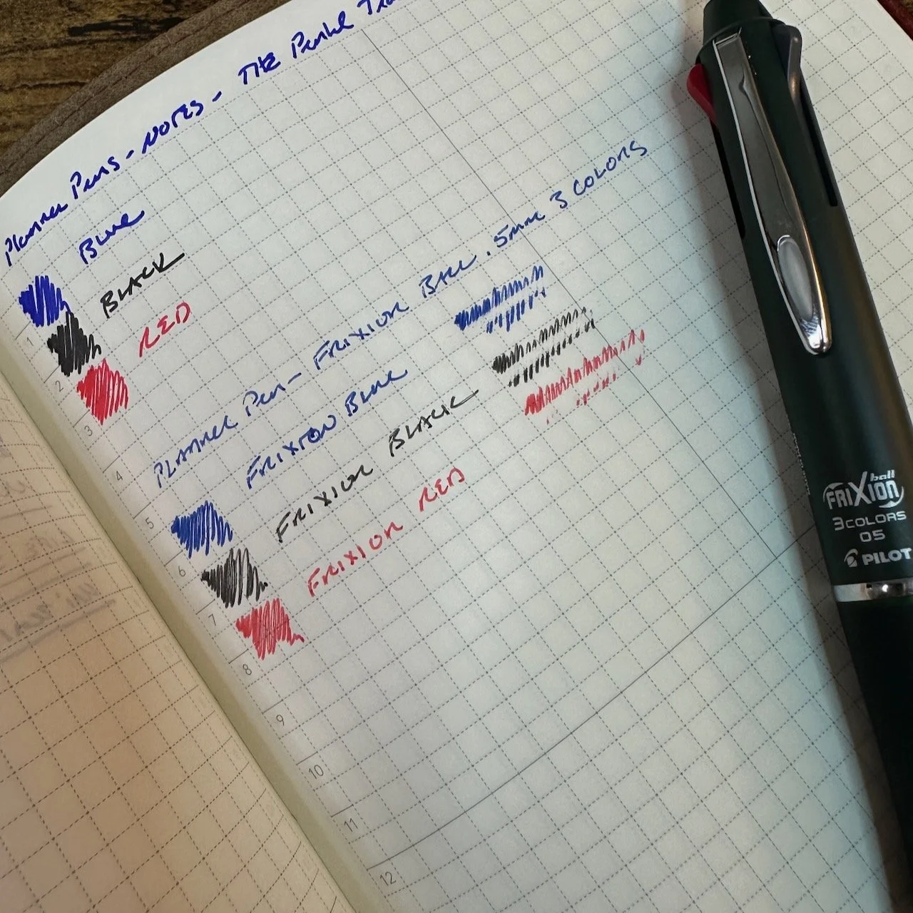 CDT Frixion Ball 3 Writing Sample Planner