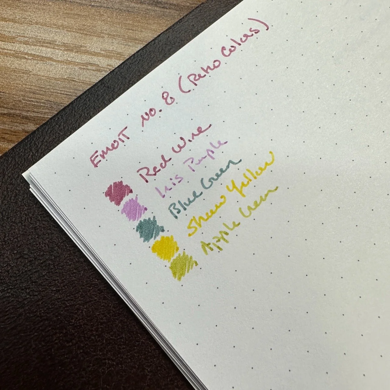 Uni EMOTT No. 8 Retro Color Swatch