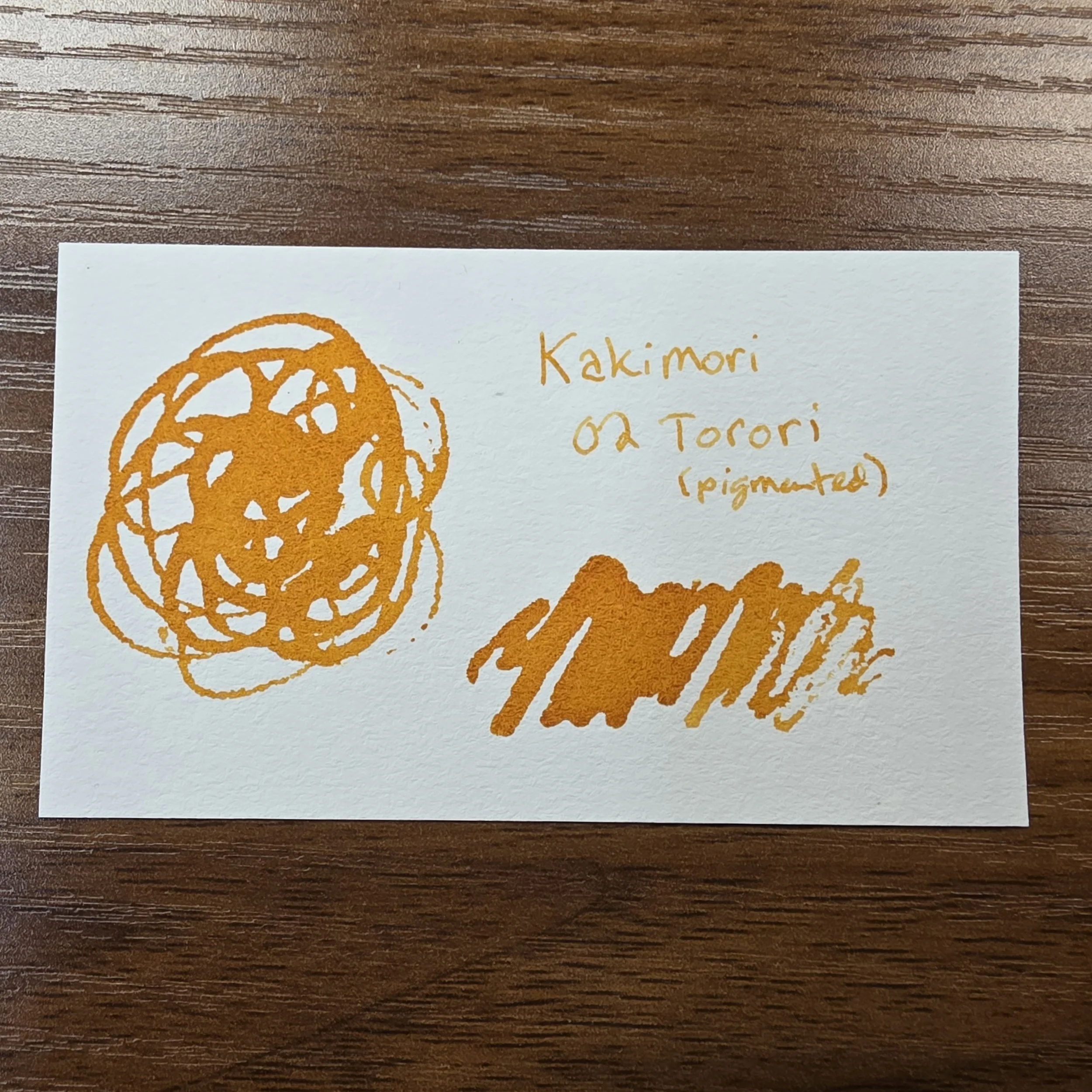 Kakimori 02 Torori Swatch Card