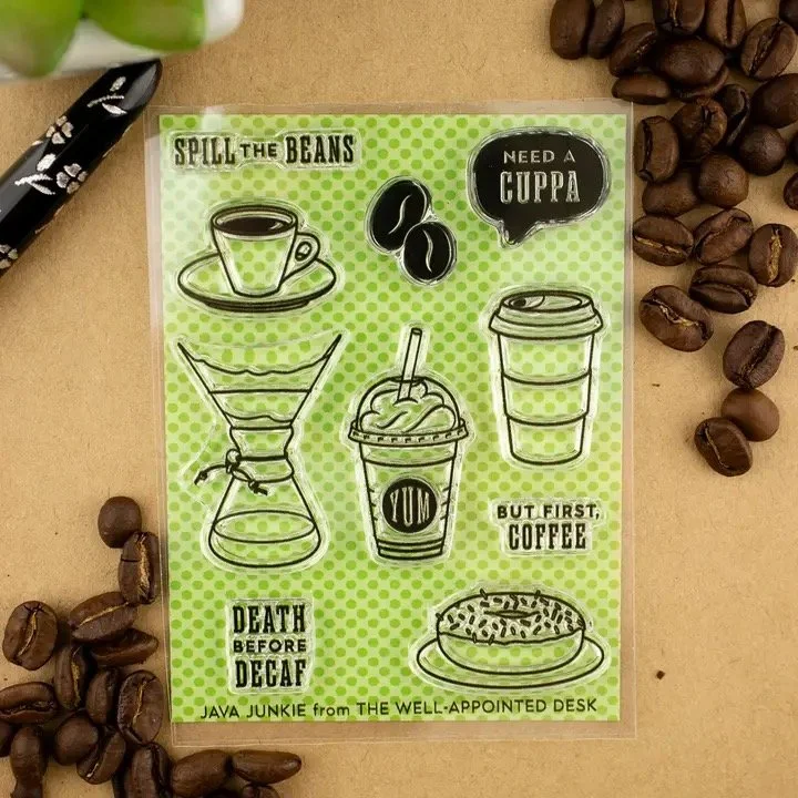 Well-Appointed Desk Acrylic Stamp Sets Java Junkie Stock