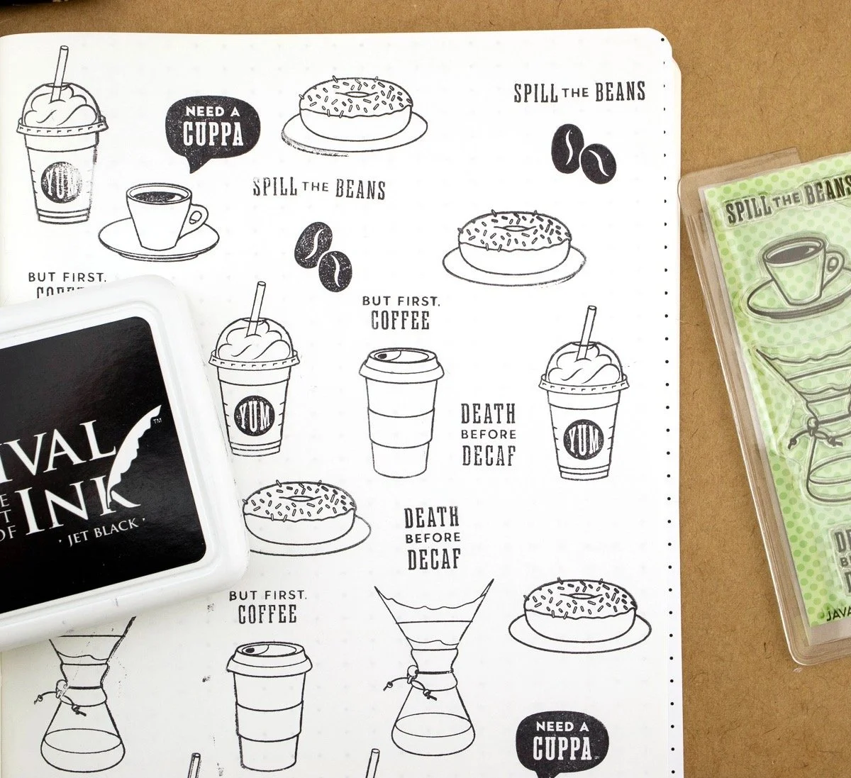 Well-Appointed Desk Acrylic Stamp Sets Java Junkie Inked