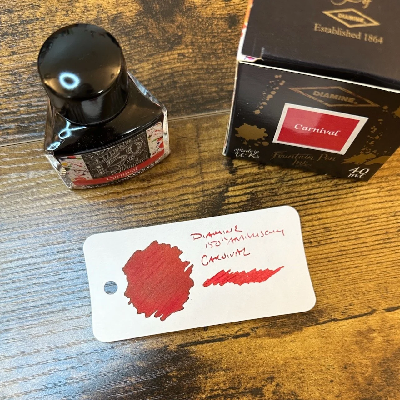 Diamine 150th Anniversary Carnival Swatch