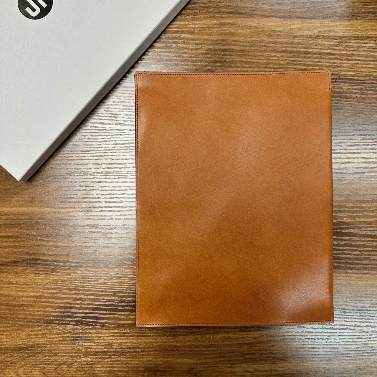 Craft Design Technology A5 Leather Clutch Camel