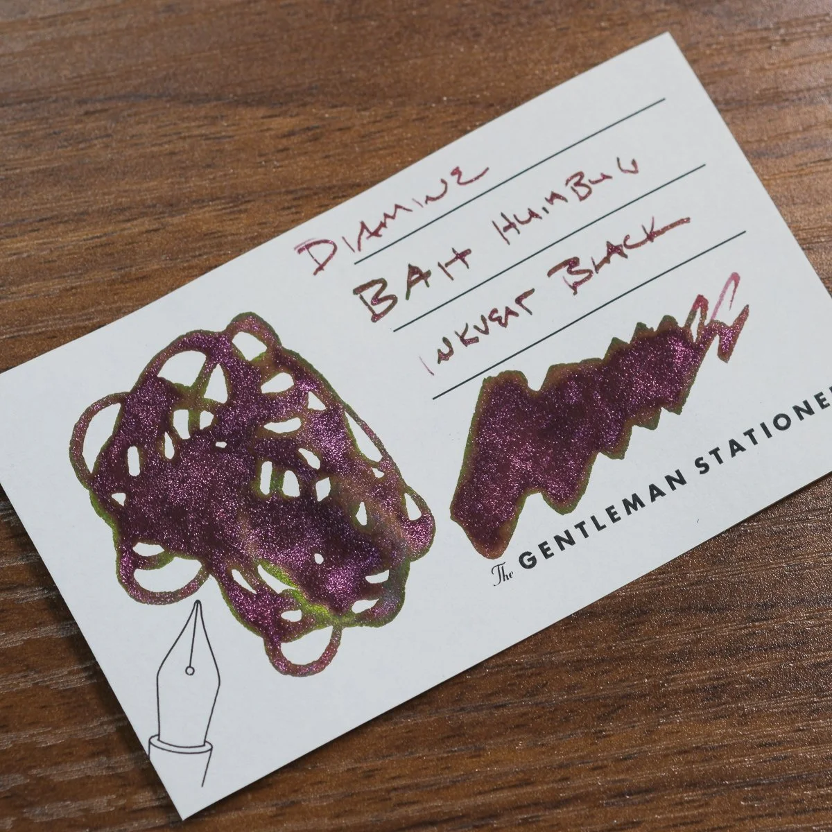 Diamine Purple Edition Bah Humbug Swatch