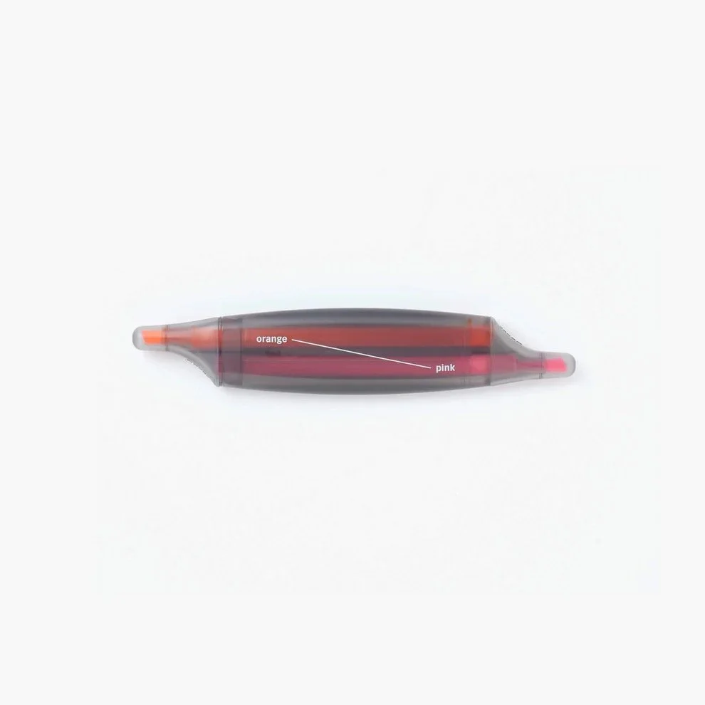 Object Index Parallel Highlighters Pink/Orange