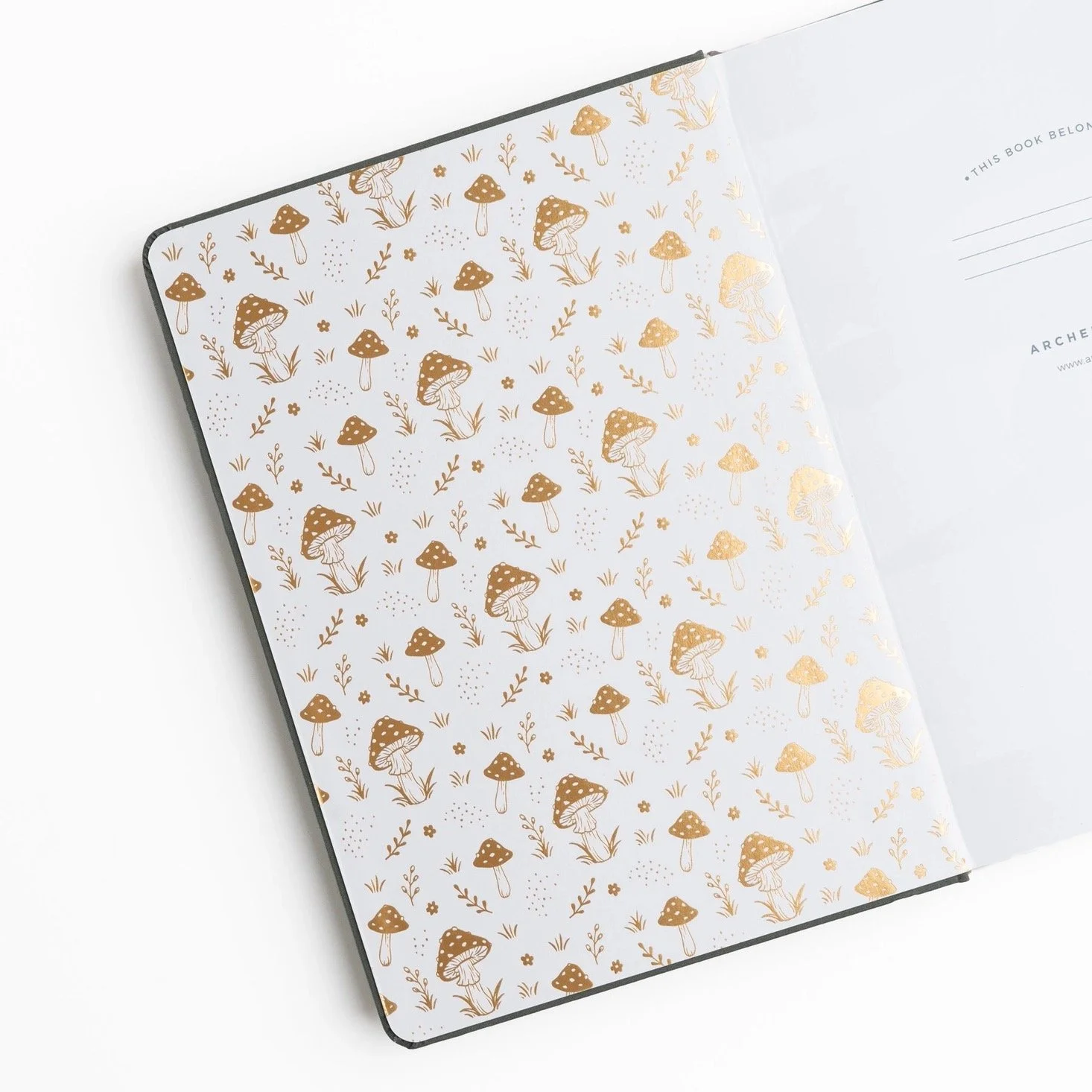 Archer & Olive TN-Style Dot Grid Mushrooms Inside Cover