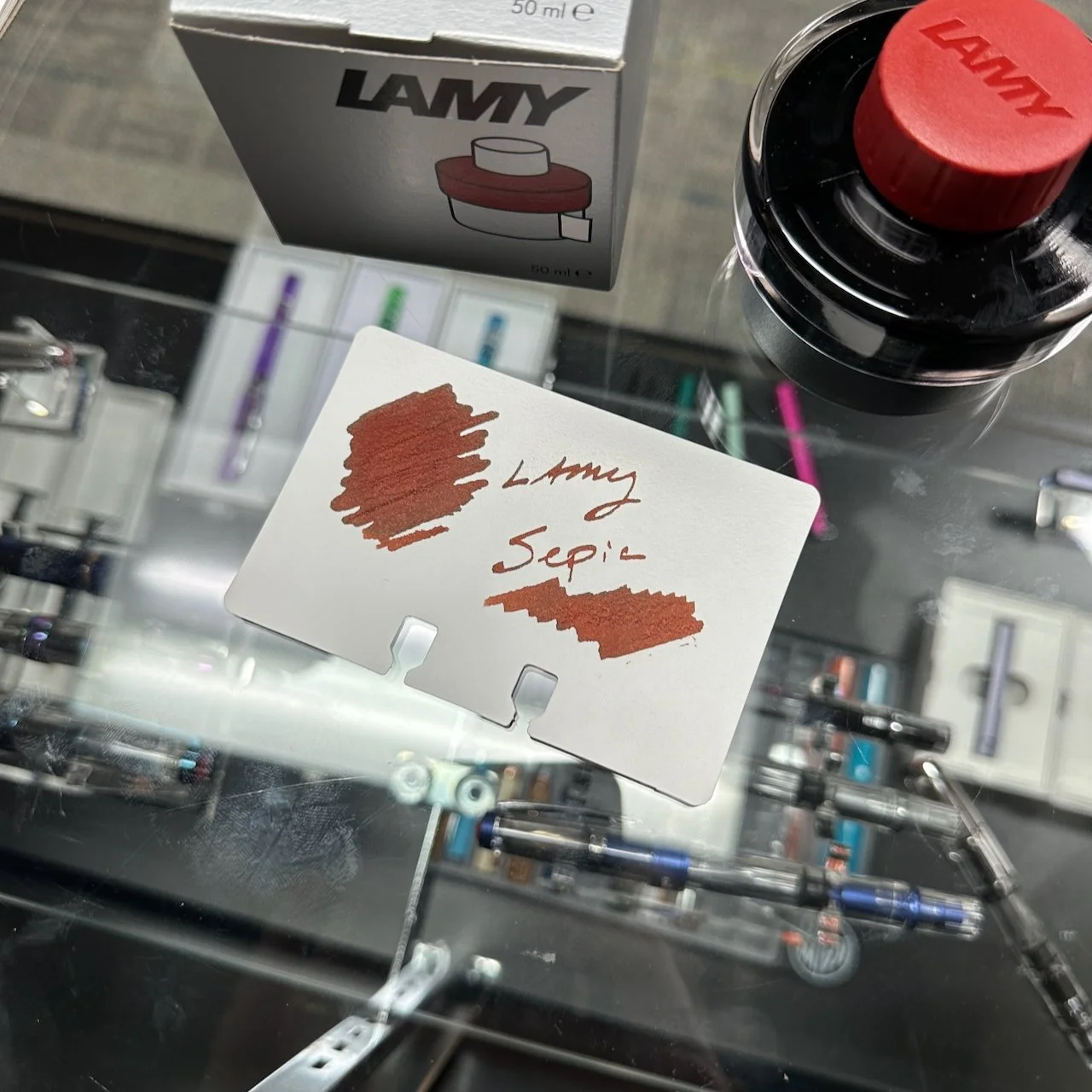 Lamy Sepia Writing Sample