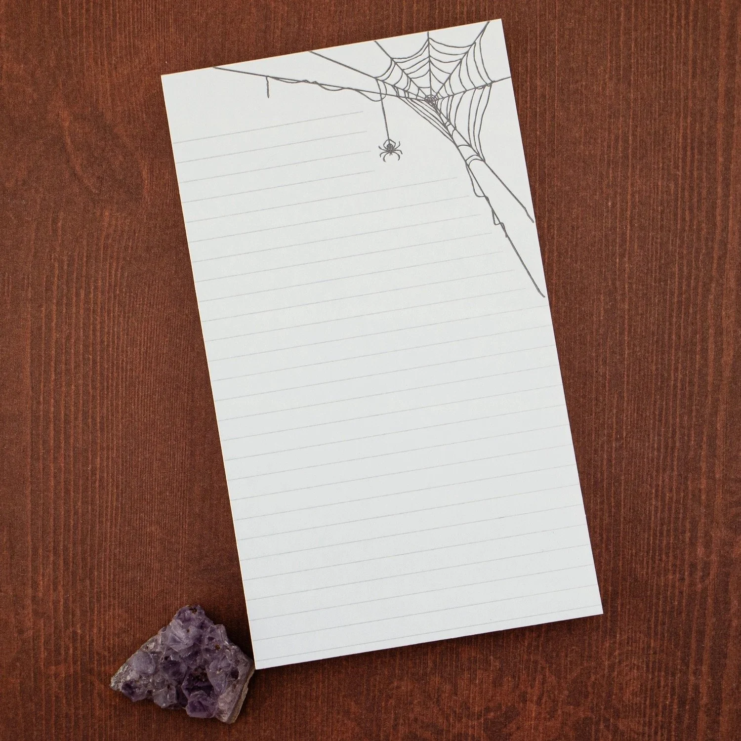 Well-Appointed Desk Letterpress Notepad (Spiderweb)