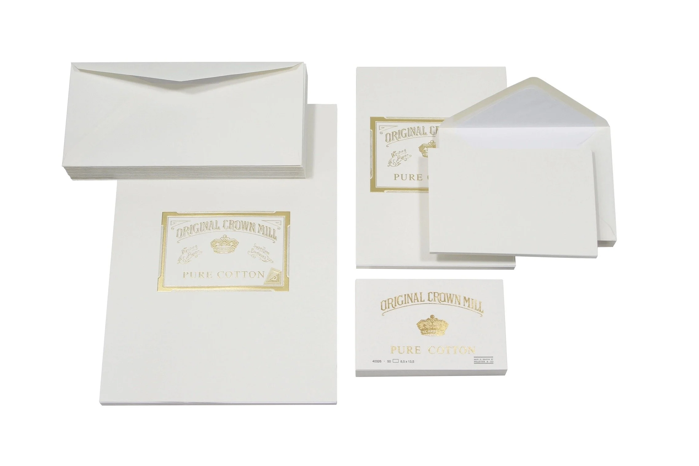 Original Crown Mill Pure Cotton Stationery Overview