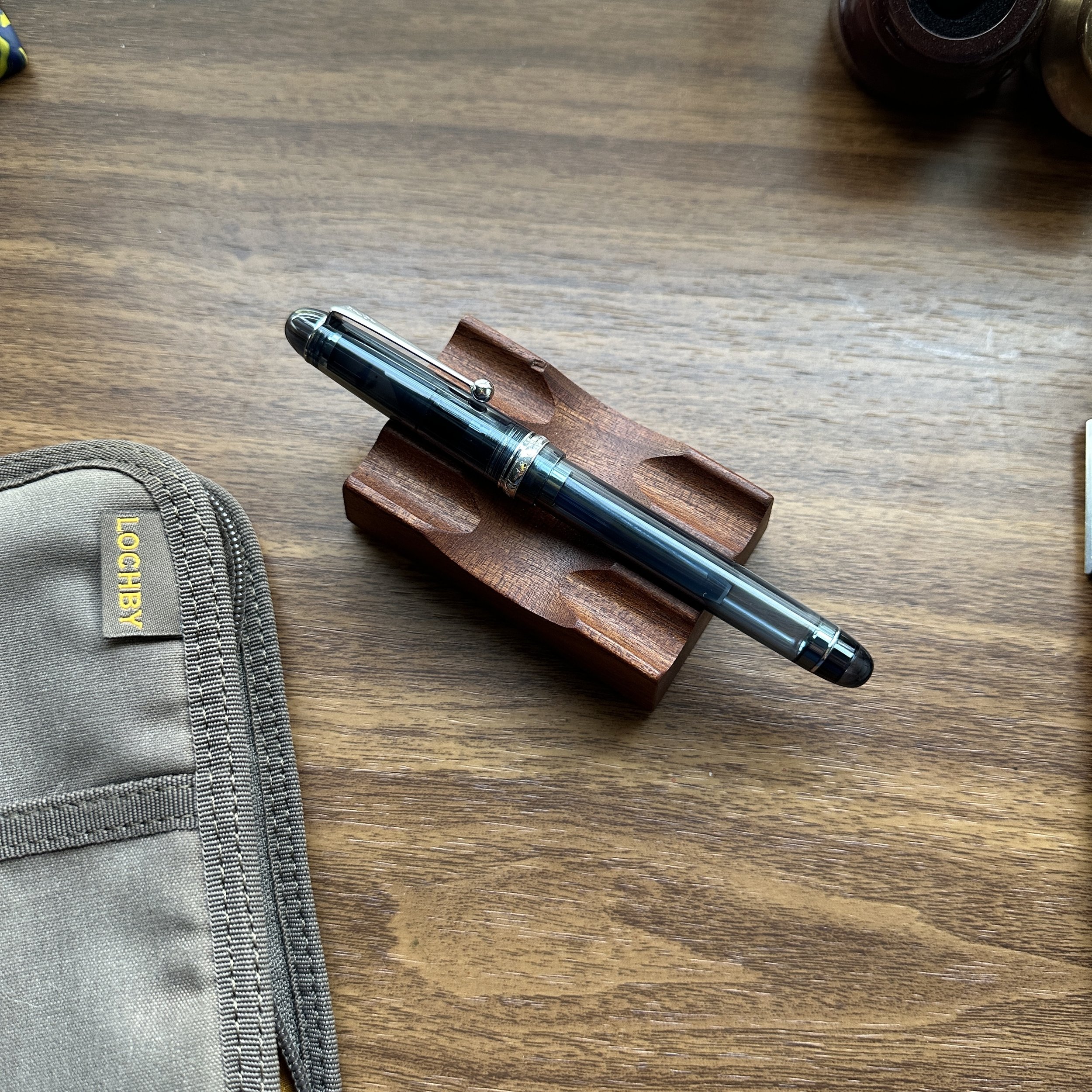 Custom 74 Fountain Pen | Transparent Blue Custom 74 Fountain Pen | Transparent Blue