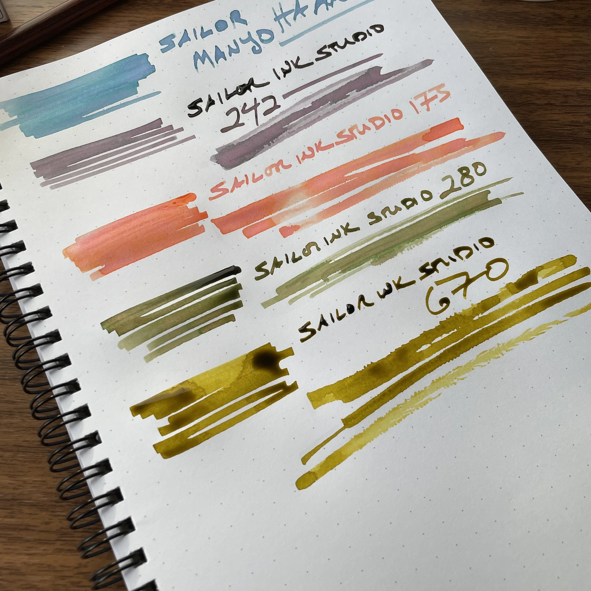 Sniffin Ink Chicago Trip Ink Haul: Several from Sailor Ink Studio & Sailor Manyo ...