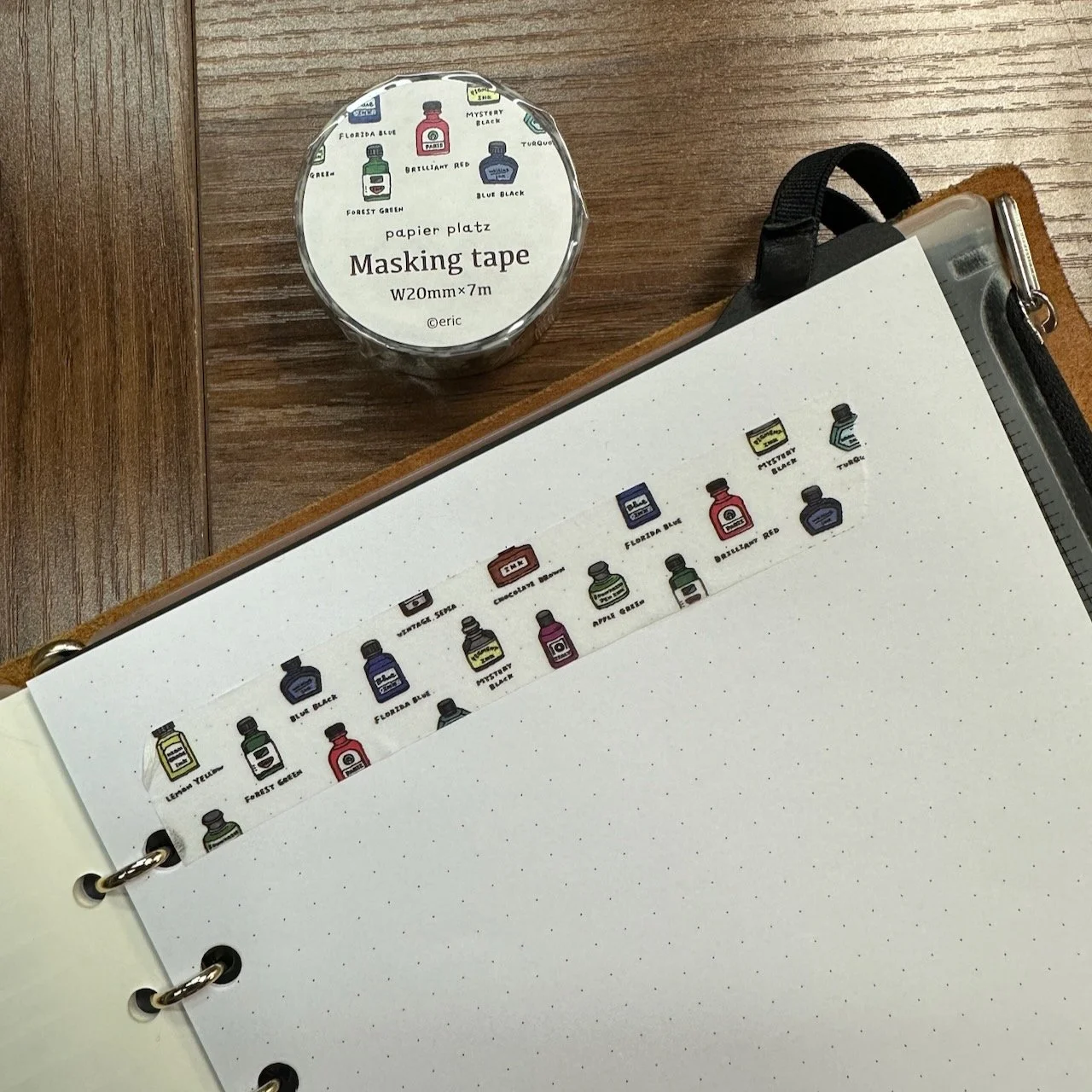 Papier Platz x Eric Washi Tapes Ink Bottles