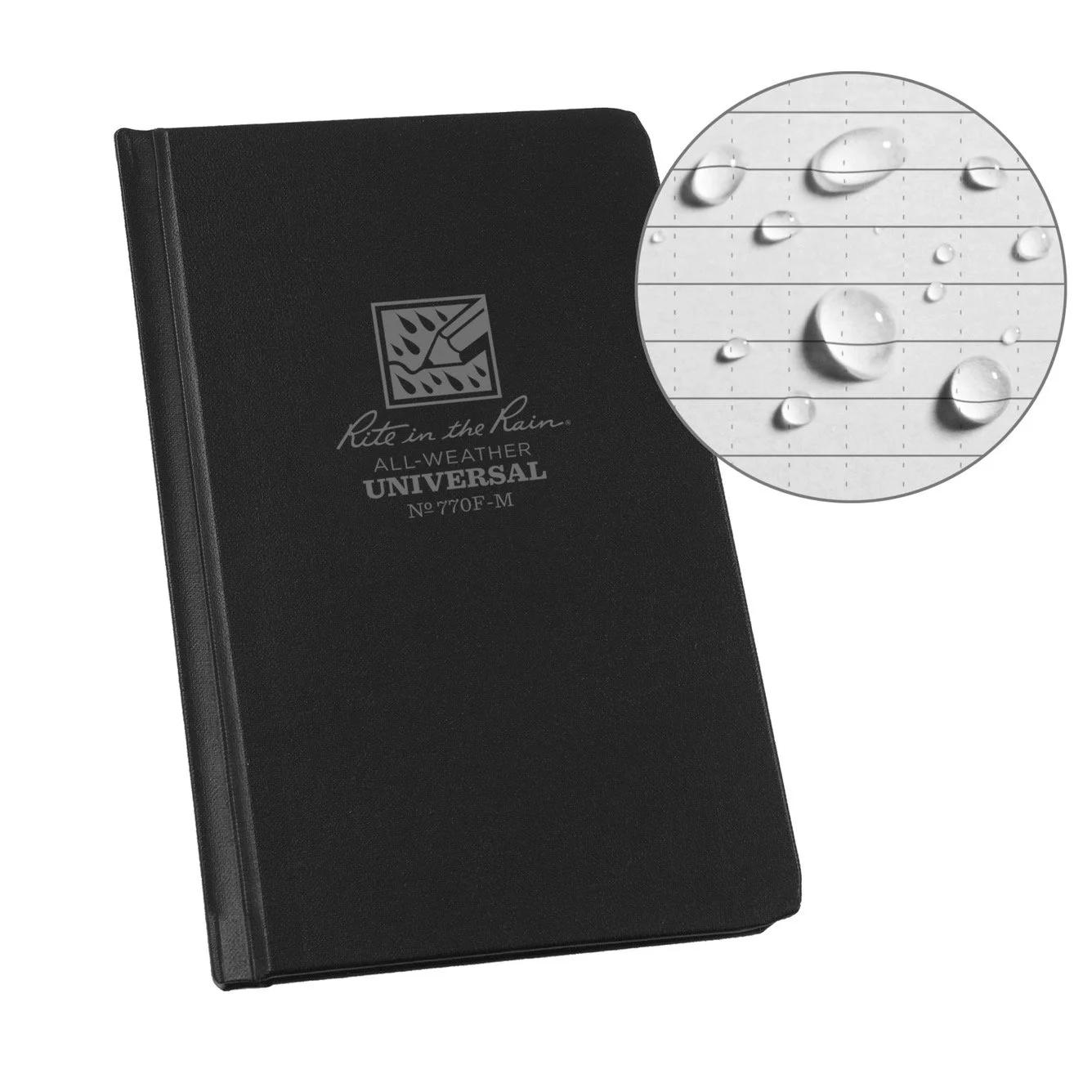 Rite in the Rain Hardcover Universal Notebook (Black)