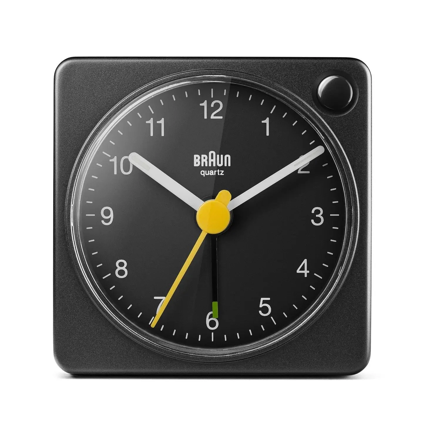 Braun Alarm Clock Black with Black Clock Face