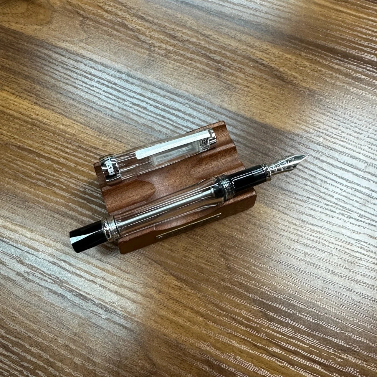 TWSBI Vac700R Fountain Pen Clear Uncapped