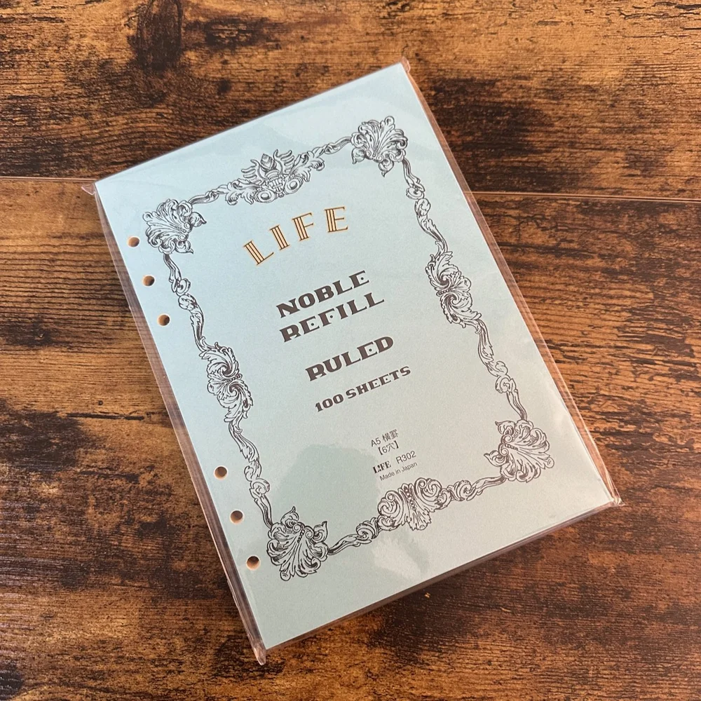 Life Noble Notes Gebonden Notitieboek A5 Oranje - Geruit, Handgestikt, 100 Bladen