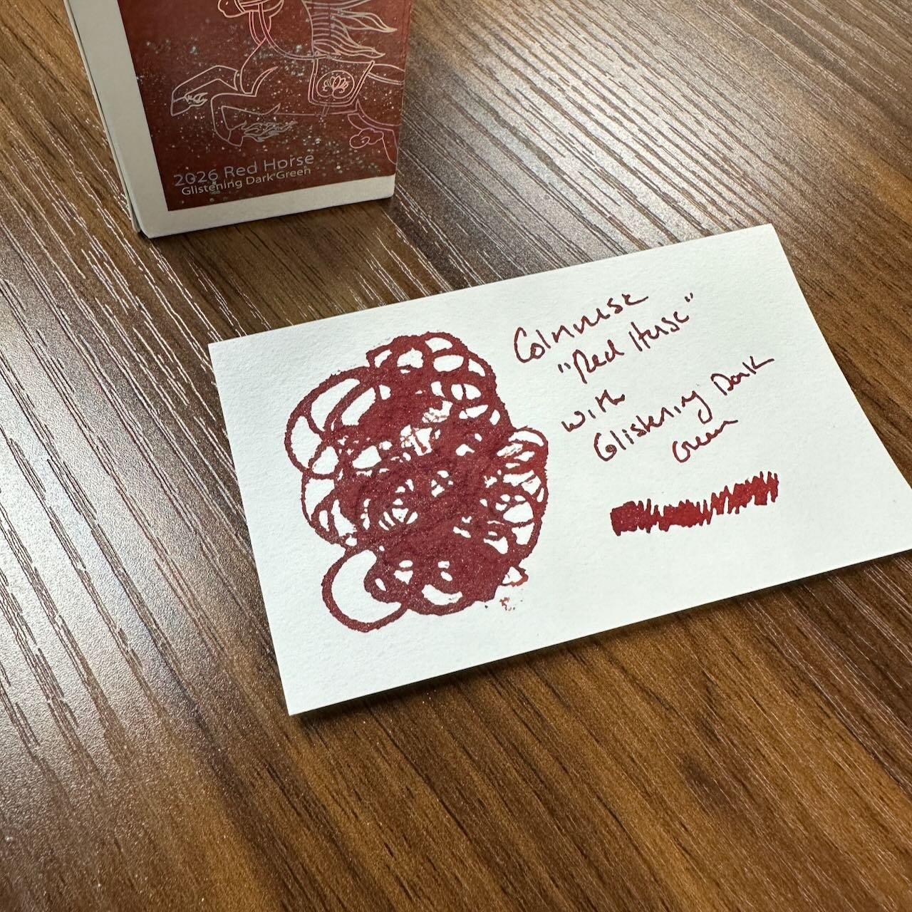 Colorverse Red Horse Glistening Green (1)