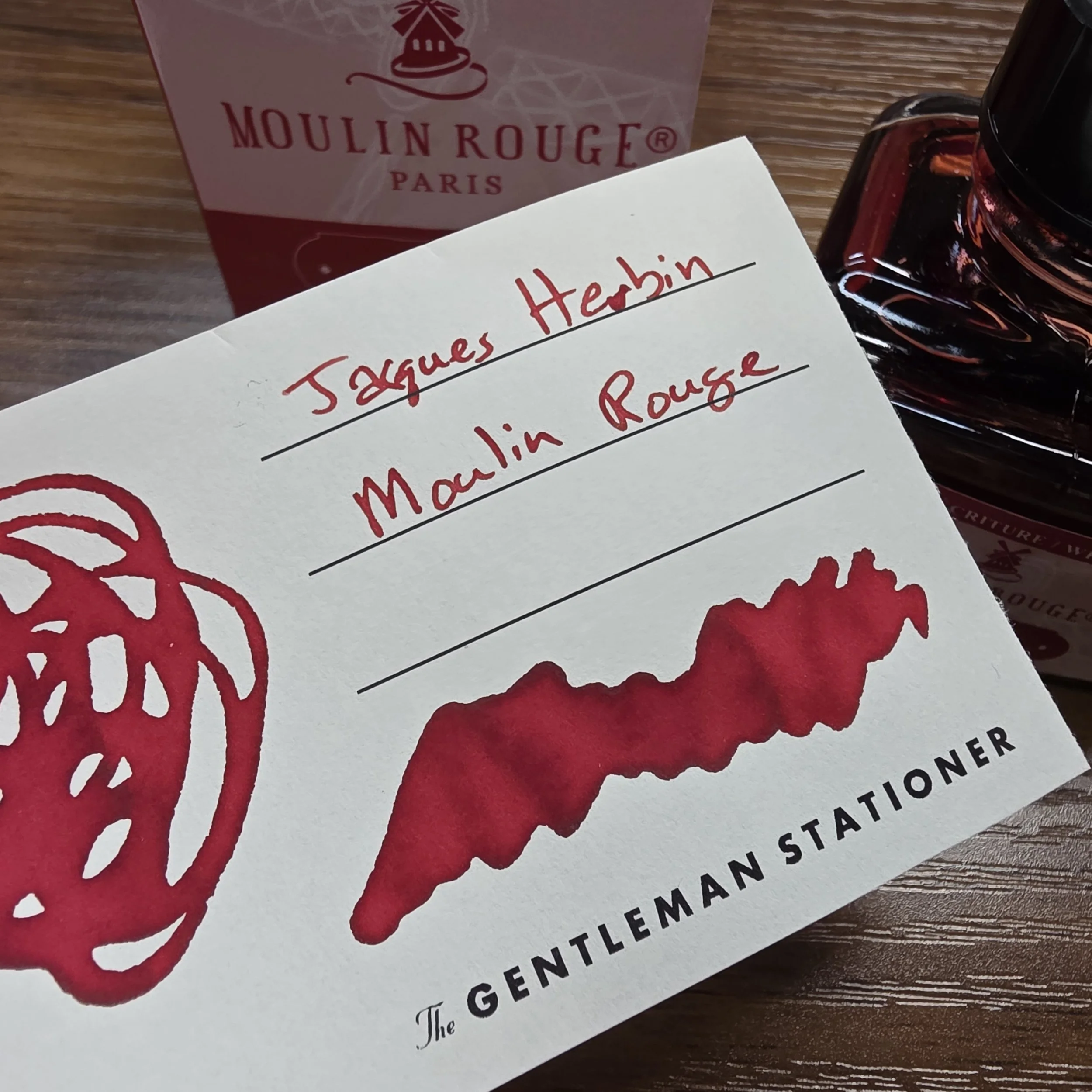 Herbin Couleurs de Paris Moulin Rouge Swatch