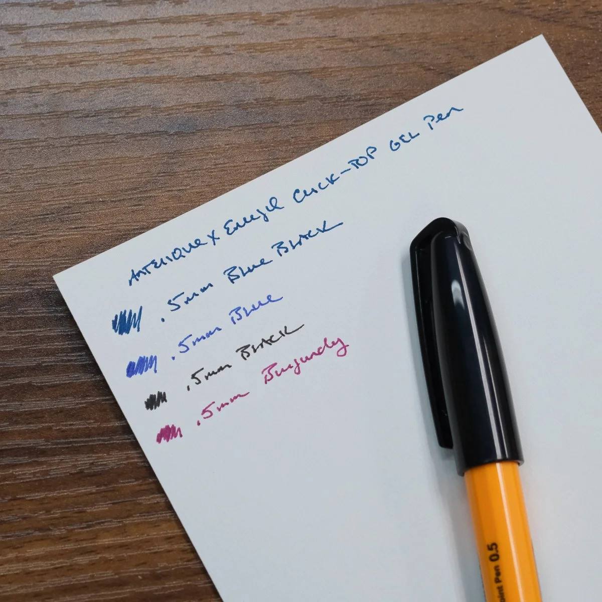 Anterique GP1 Writing Sample in Multiple Colors