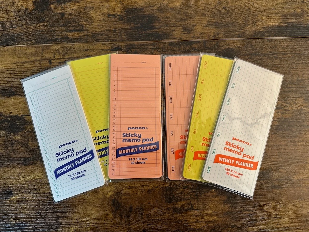 Penco Memo Pads Weekly and Monthly